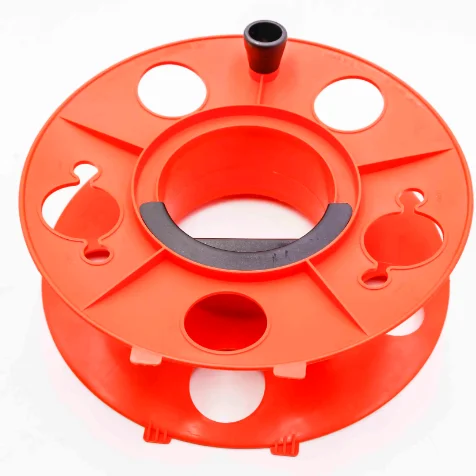 Cord Storage Reel with Center Spin Handle Easy to Use 140feet orange color