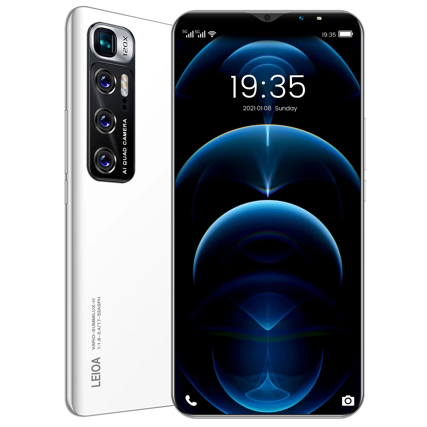 Новые мобильные телефоны M10 Plus 6 1 дюймов 12 Гб ОЗУ 512 ПЗУ смартфоны с двумя SIM-картами HD-экран распознавание лица/отпечатков пальцев 5G Android сотовый