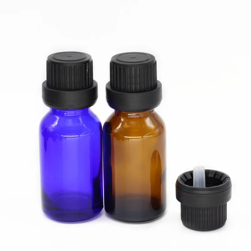 
Wholesale 10 ml 15ml glass dropper green blue clear massage oil bottle 