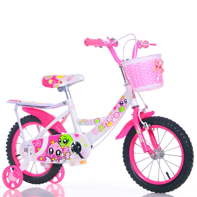 
High steel frame kids girls cycle 12 14 16 18 inch children bicycle / New Pink Unique Kids Bike / Baby Girl Cycle for children 