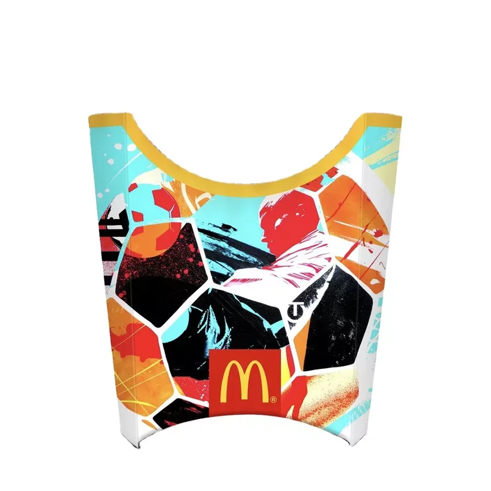 Wholesale Fast Food Packaging Snack Fried Chicken Fish Paper Custom Fries Box For Restaurant Take Out Use