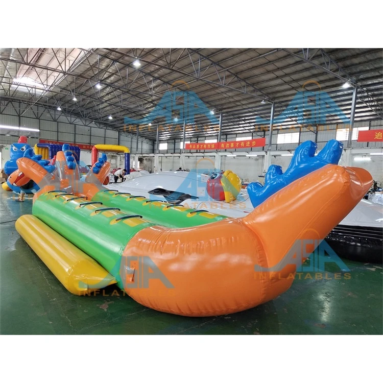 Commercial Grade 3 Heads Dragon Towable Boat Inflatable Monster Banana Boat for Jet Ski