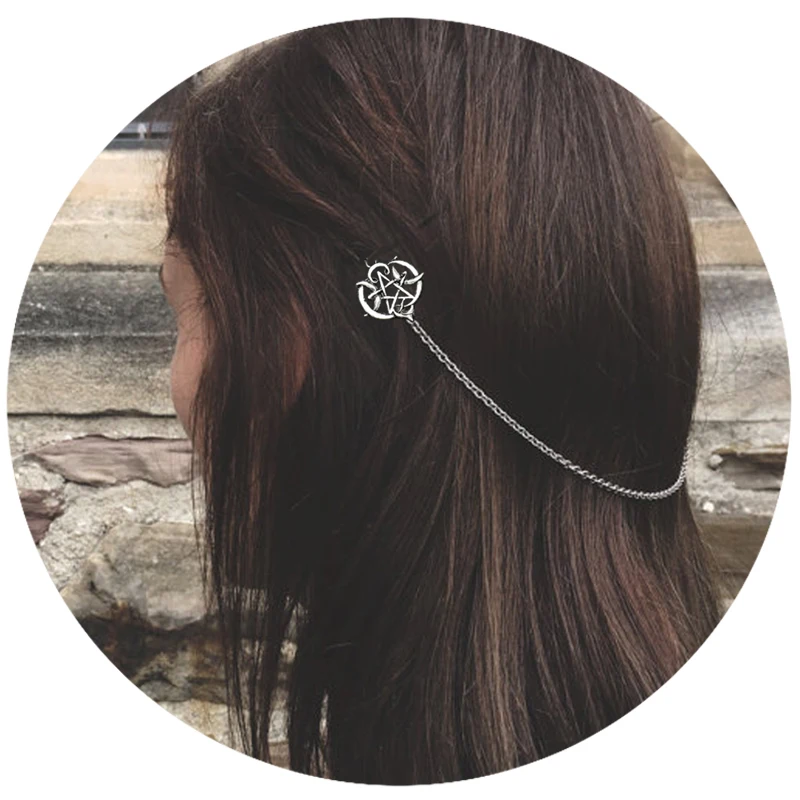 
Vintage Viking Celtics Knots Large Dragon Hair Clip for Women Hair Accessories Jewelry 