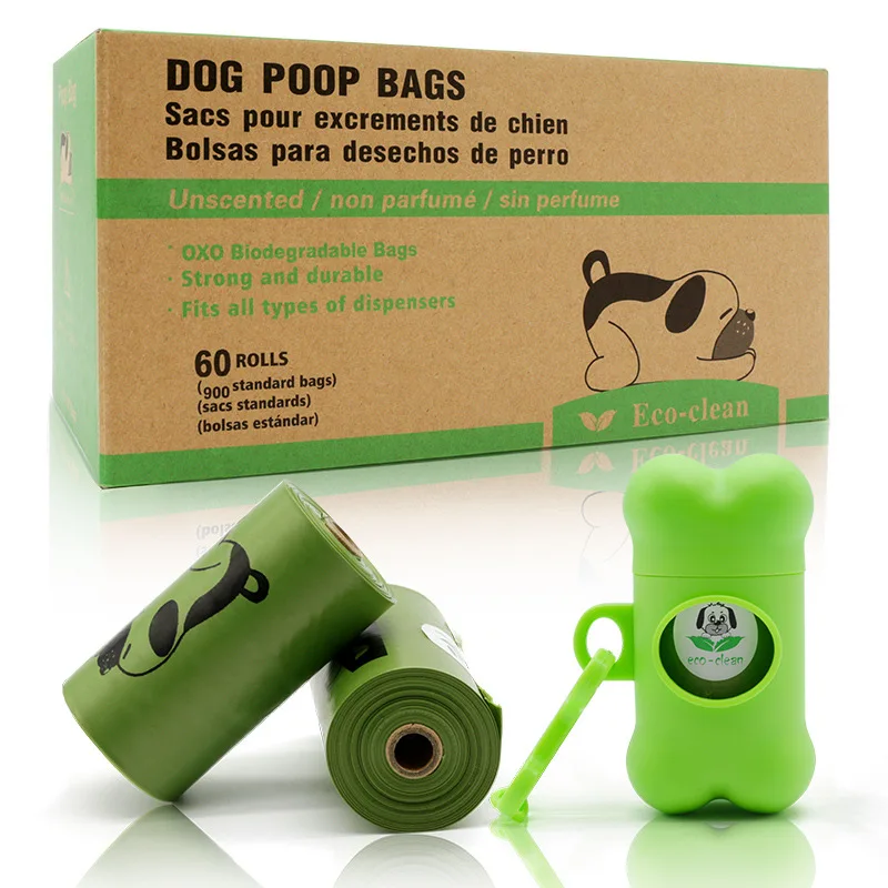 Biodegradable unscented standard corn starch dog poop bag at cheap price