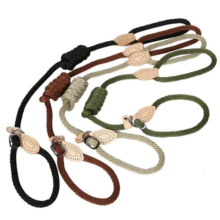 Knot Polypropylene Traction Rope Firmness Flax String Tighten Up Dog Collar Pet Chain