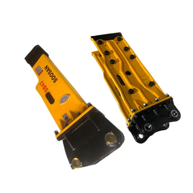 2022 Hot selling Chinese factory SOOSAN breaking hammer excavator SB81 vertical hydraulic hammer with chisel SB43 mute
