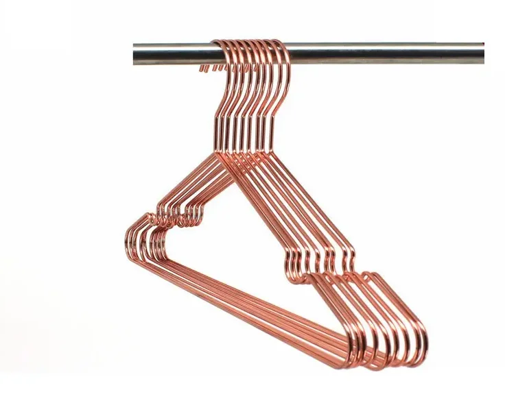 Custom Rose Gold Wire Metal Lingerie Display Hanger Hangers for Boutique
