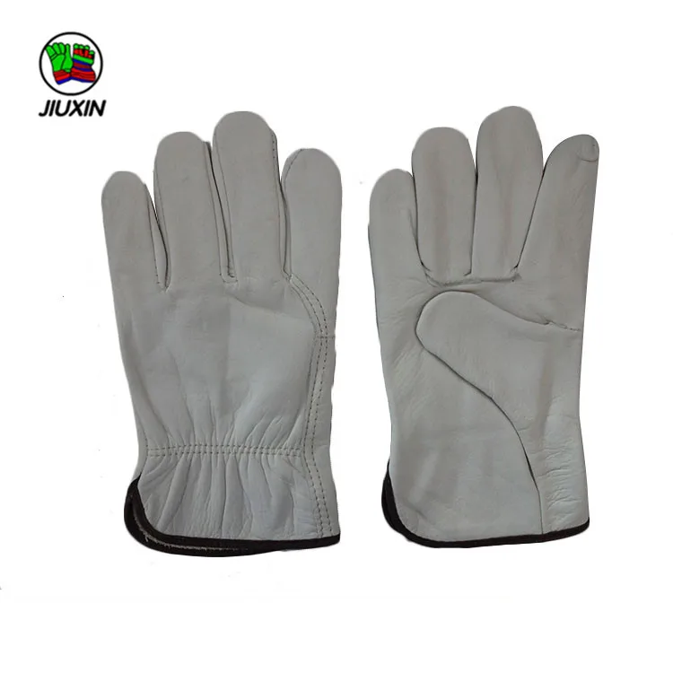 Premium Men Cow Grain Brown Customs Safety Cow Split Driver Gloves Fashion Riding Leather Driver Gloves for Wholesale