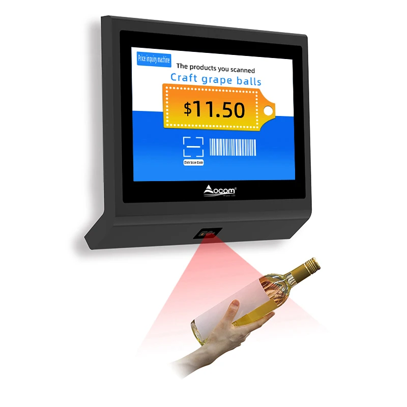 OCPC-003 New Update Wall Mount Qr Code Prices Checker/Reader Module Gsm Verificat Mini Price Checker For Consumer