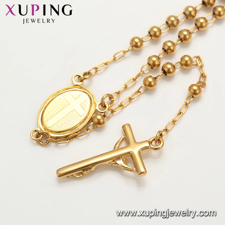 46259 xuping ювелирные изделия Элегантные ожерелья 18k позолоченные религиозный нейтральный крест