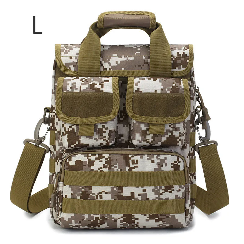 Outdoor Waterproof Shoulder Sling Bag Camouflage Tactical Handbag for Camping Sports Hiking