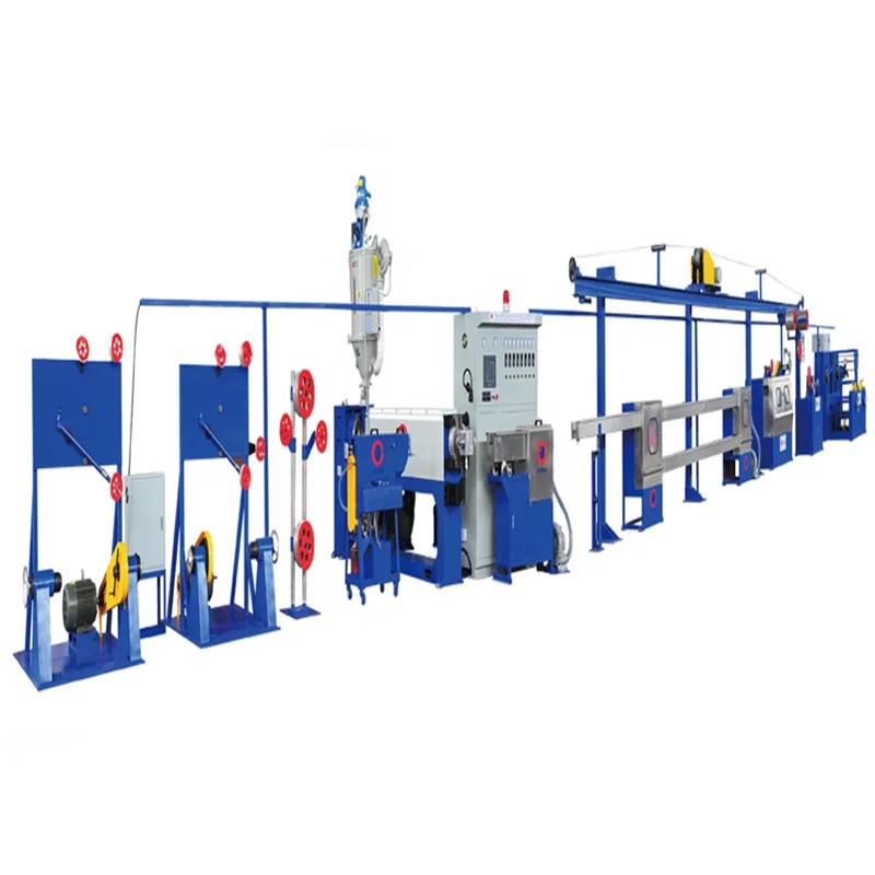 pvc coated steel wire rope extrusion line