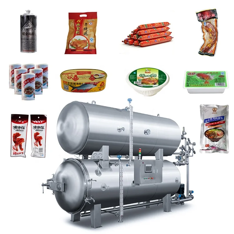 automatic retort food processing machine Multi function industrial autoclave canning retort machine