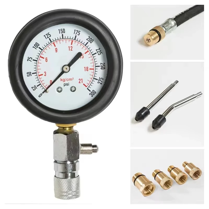 Diesel Engine Compression Tester Engine Pressure Diagnostic Tester Tool Kit Cylinder Pressure Gauge Set Diagnostic Tools