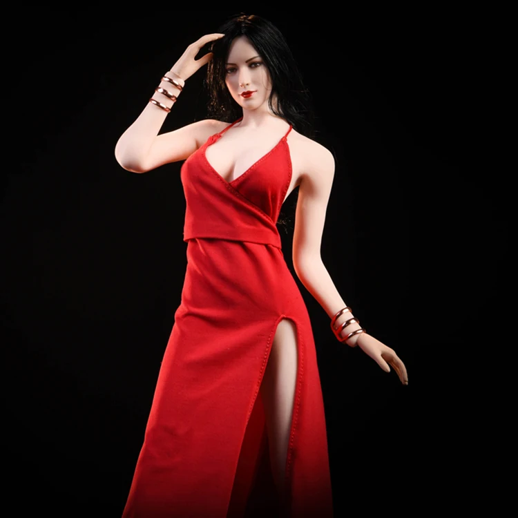 New doll ladies women gown casual party evening dresses textile fabric