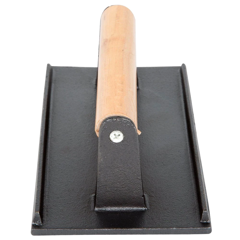 Kitchen Utensils Cast Iron Barbecue BBQ Grill Steak Heavy-weight Bacon Sausage Bacon Burger Grill Press With Wooden Handle