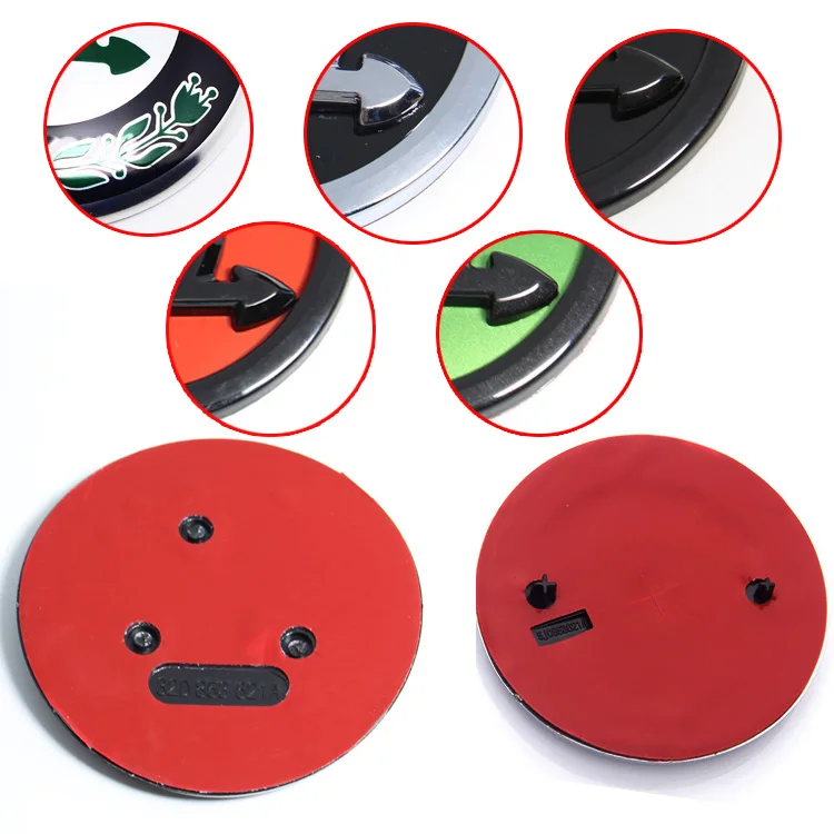 90mm+80mm Hood Trunk Front Back Grille Bonnet Badge Emblem for Skoda Octavia a7a5 Fabia Superb karoq Rapid Yeti car sticker logo