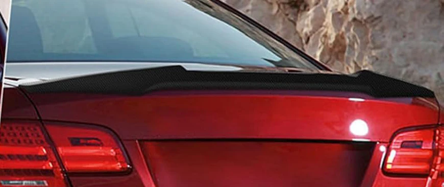 For BMW 3 Series E92 Car Trunk Spoiler Dry Carbon Fiber Glossy Black Rear Wing MP M4 PSM Style Auto Parts Tuning