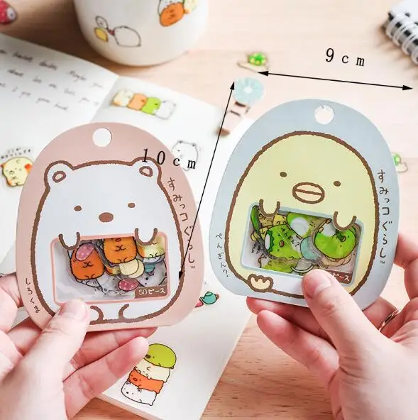  50 шт./пакет Kawaii из прозрачного ПВХ с изображением героев мульфильмов дневник наклейка канцелярские 2021051715