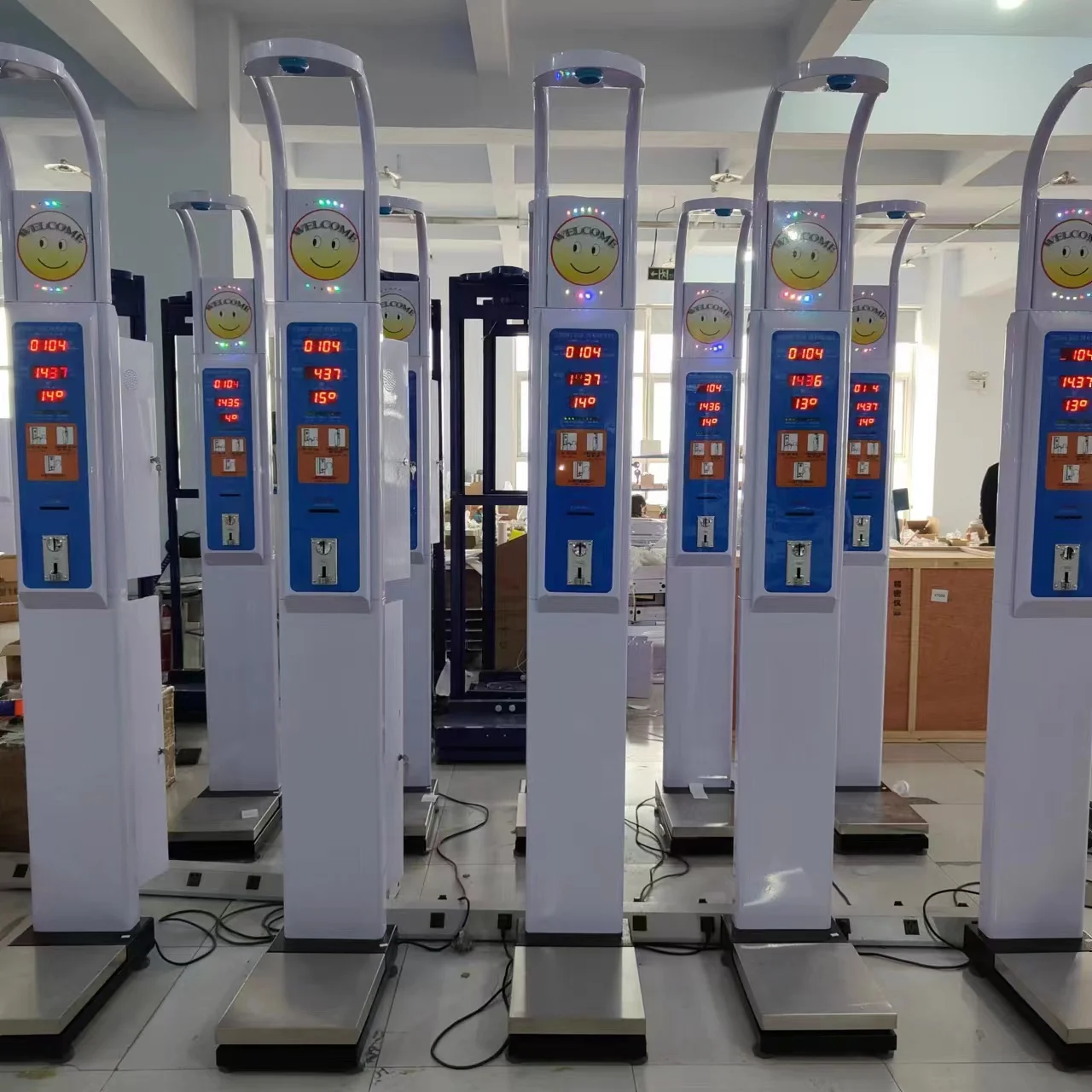 Supermarket, gym, hospital physical examination special  height and weight measuring instrument/digital height measuring machine