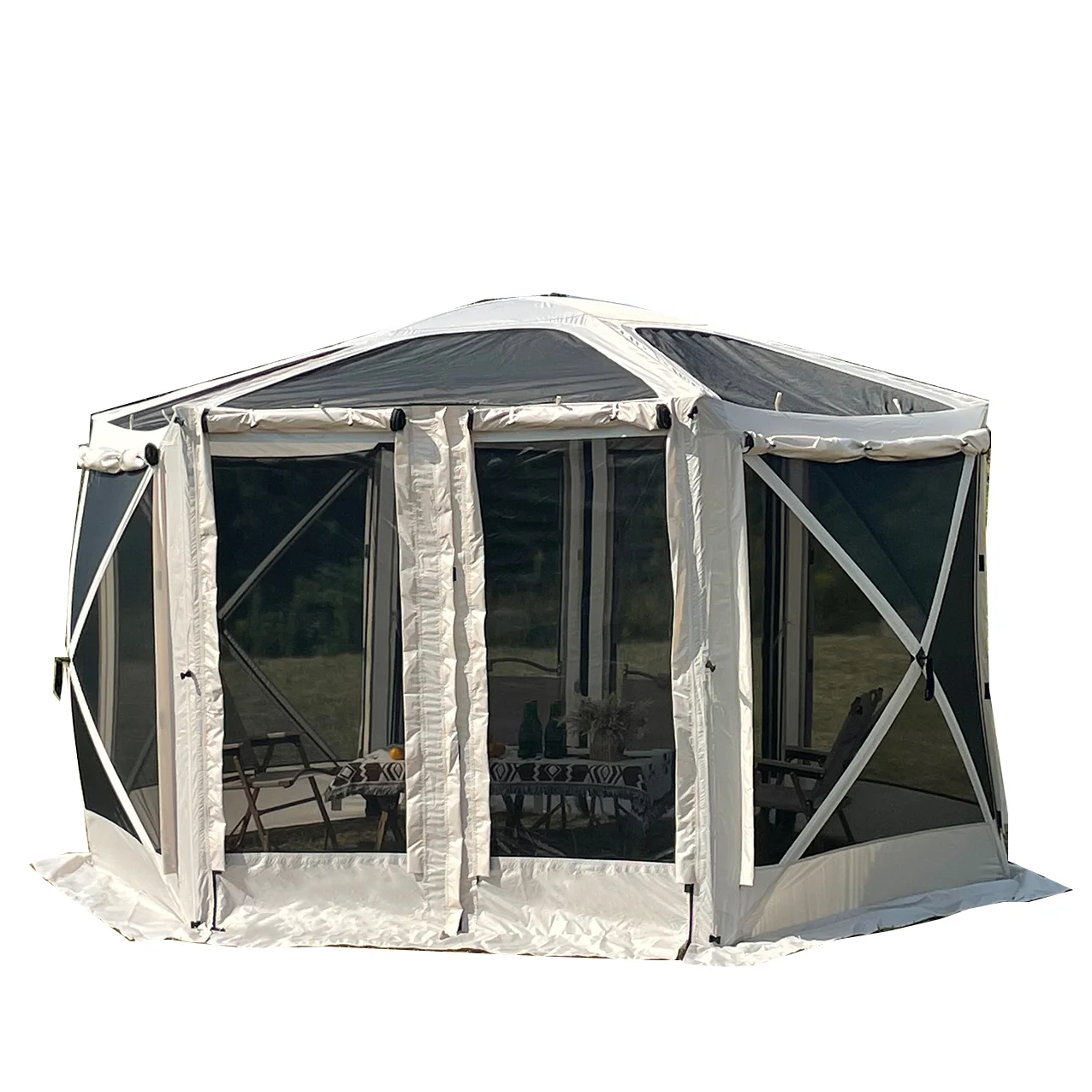 Quick Set Up Mesh Tent Screen House Shelter Outdoor Garden Gazebo Tent Screen House Tent