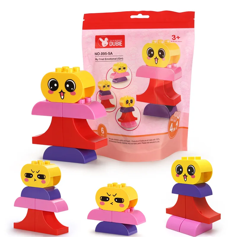 Promotional cheap Little Girls DIY Toys Compatible big particles blocks Creative Play Building Block Set Educational Toys