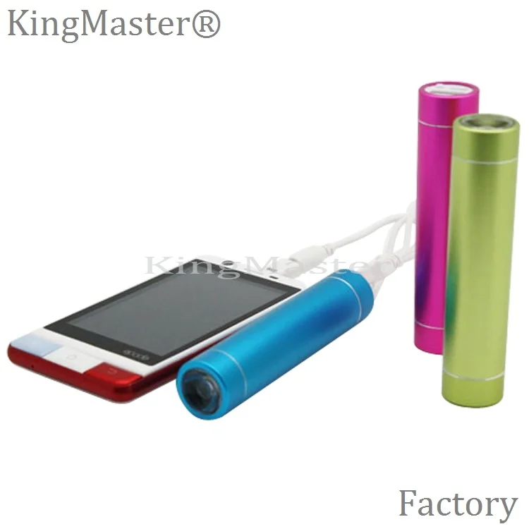 Kingmaster Fashion Mini LED flashlight Circular Tube Power Bank (2200mAh|2600mAh)