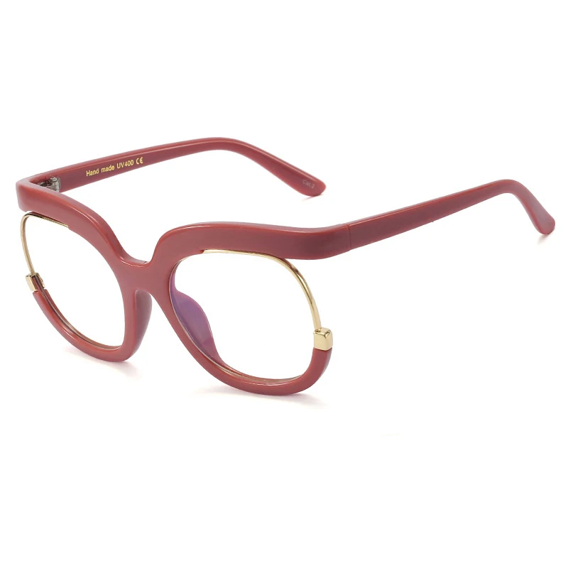 0608 Women Oversized Round Clear Eyeglass frames glasses optical eyewear eyeglasses 2021 Men Fashion Ladies Eyewear Frame