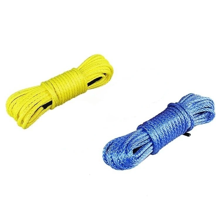 6mm*15m polymer polyethylene winch rope traction rope ATV rope