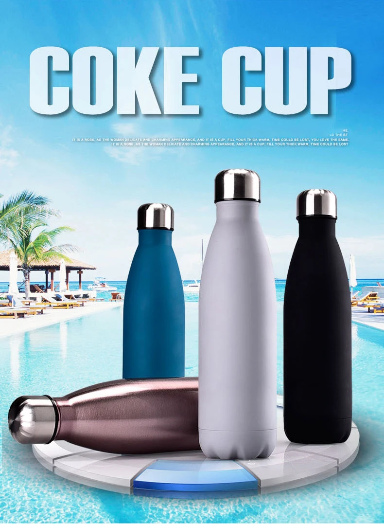 Unbreakable Travel double wall 500ml 17oz Stemless wooden pattern Vacuum Insulated cola bottle with leak proof lid_15