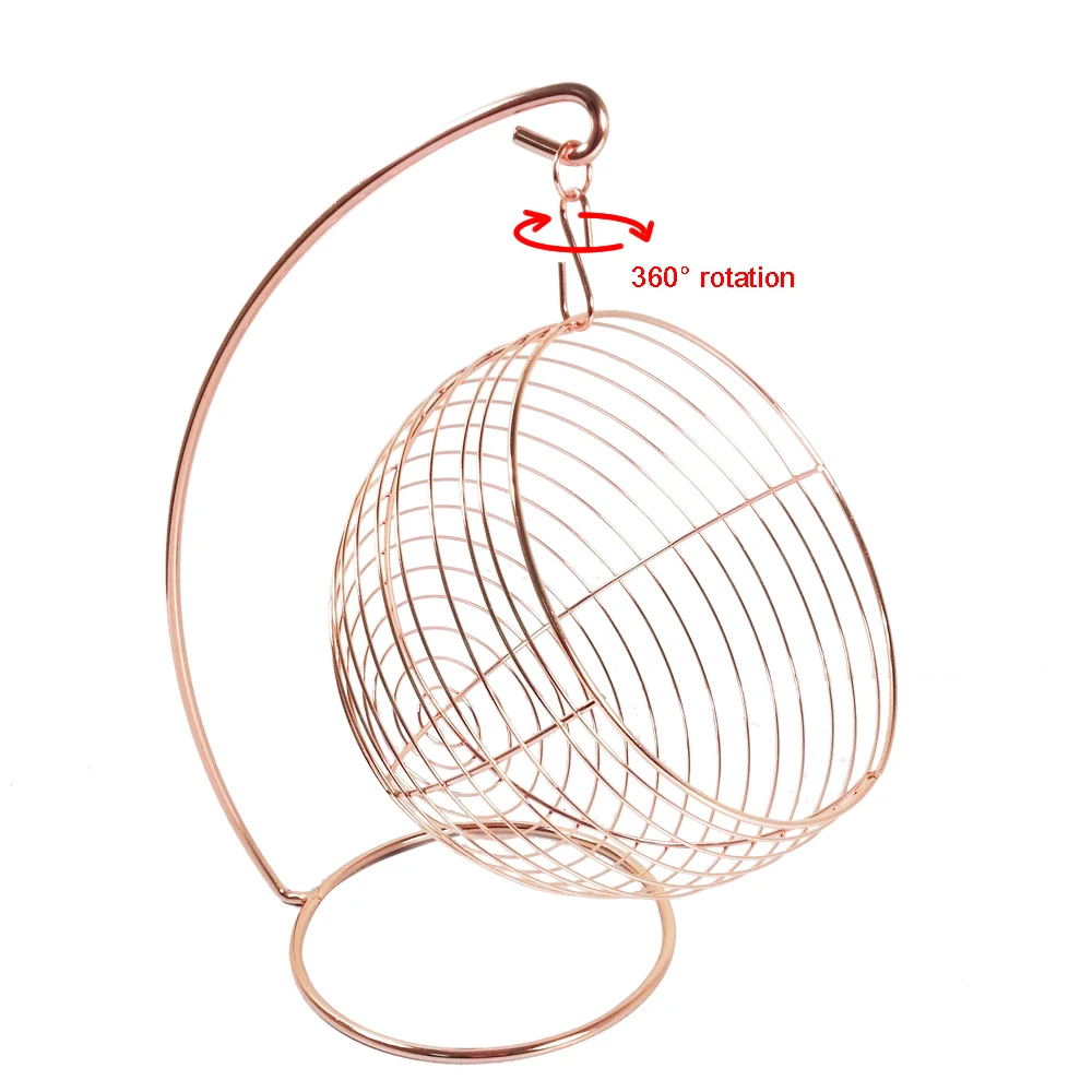 Fashion Design  Tabletop Fruit Basket Metal Wire Storage Basket