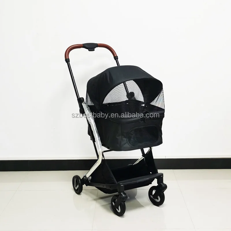 Wholesale Luxury Pet Stroller Dog Carrier 4 Wheels Pet Dog Stroller For Travel