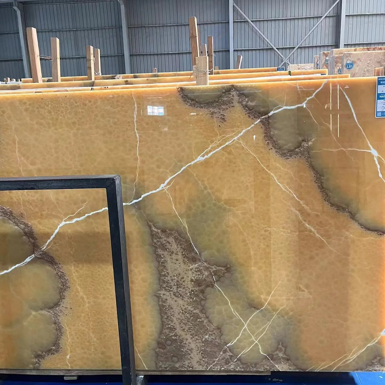 Natural  orange onyx stone yellow honey onyx tile