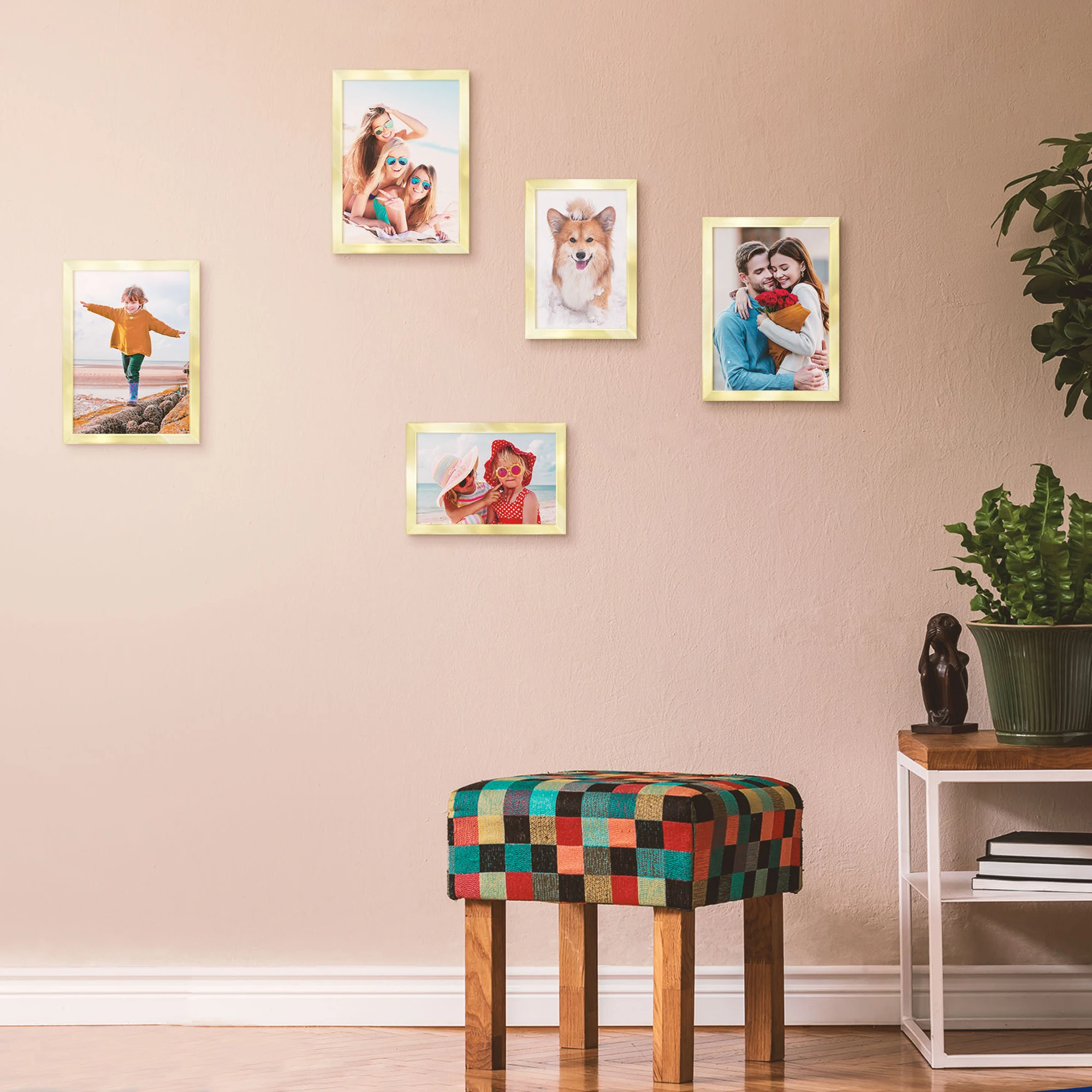 Wholesale Wedding Desk Home Decoration Plastic Picture Frame Ps Plastic 4X6 Small Photo Frame