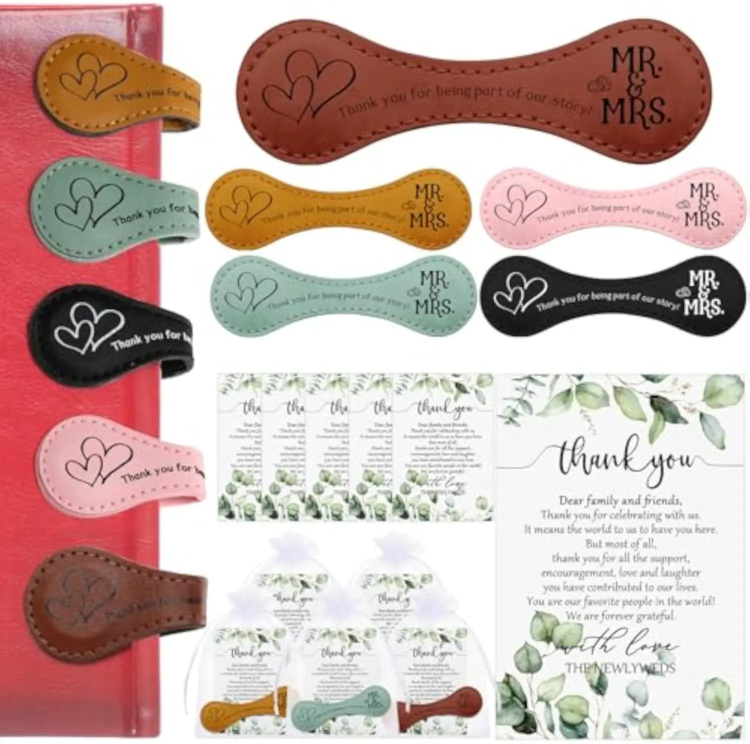 Hot sale Return to the ancients engrave English phrase originality PU leather Magnetic bookmark Customizable Wholesale