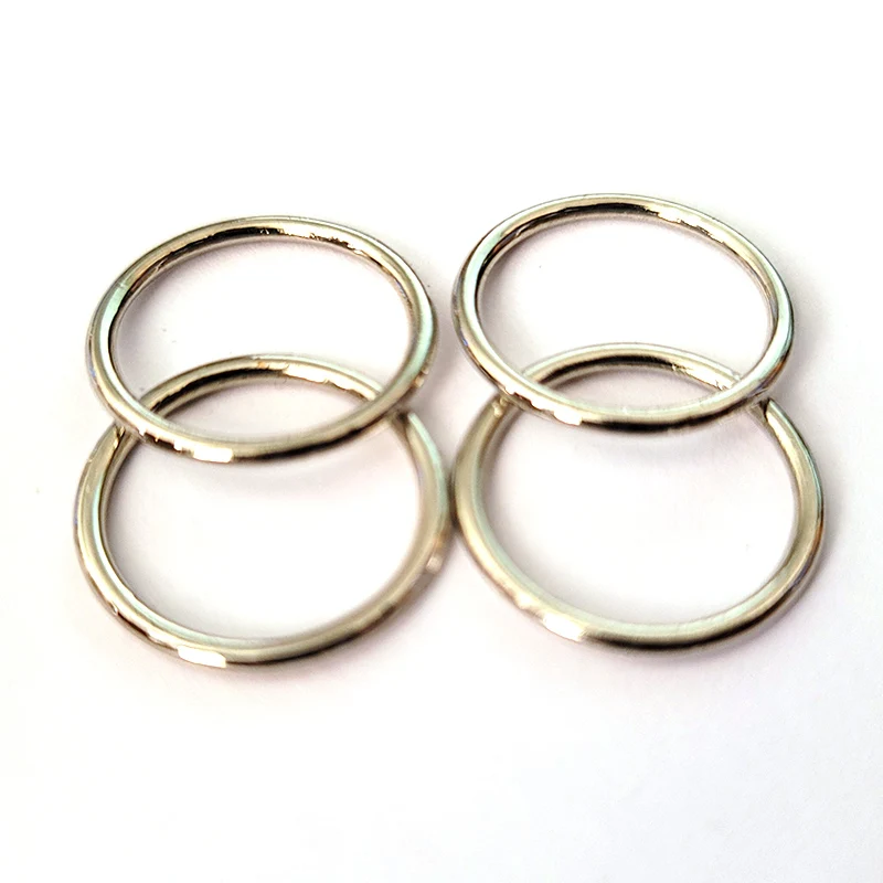 Bra Rings and Sliders O-ring Accessories Metal Opp Bag Customized Durable Women Bras Underwear Accessories Dog Underwear 1000pcs