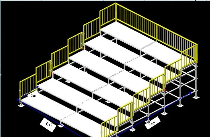 Stadium Chairs Bleachers Seating Events Grandstand Metal Bleacherfor for Outdoor Sports