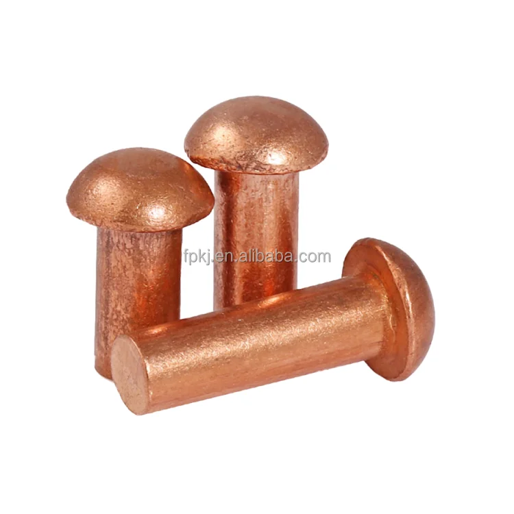 China screw manufacturer hex allen machine button head bolt red copper half round head screw