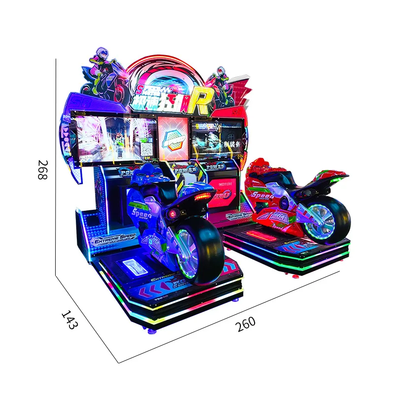2024  car race game machines two player video Arcade Motor Racing Game Machine Motorcycle Driving Simulator For Amusement Park