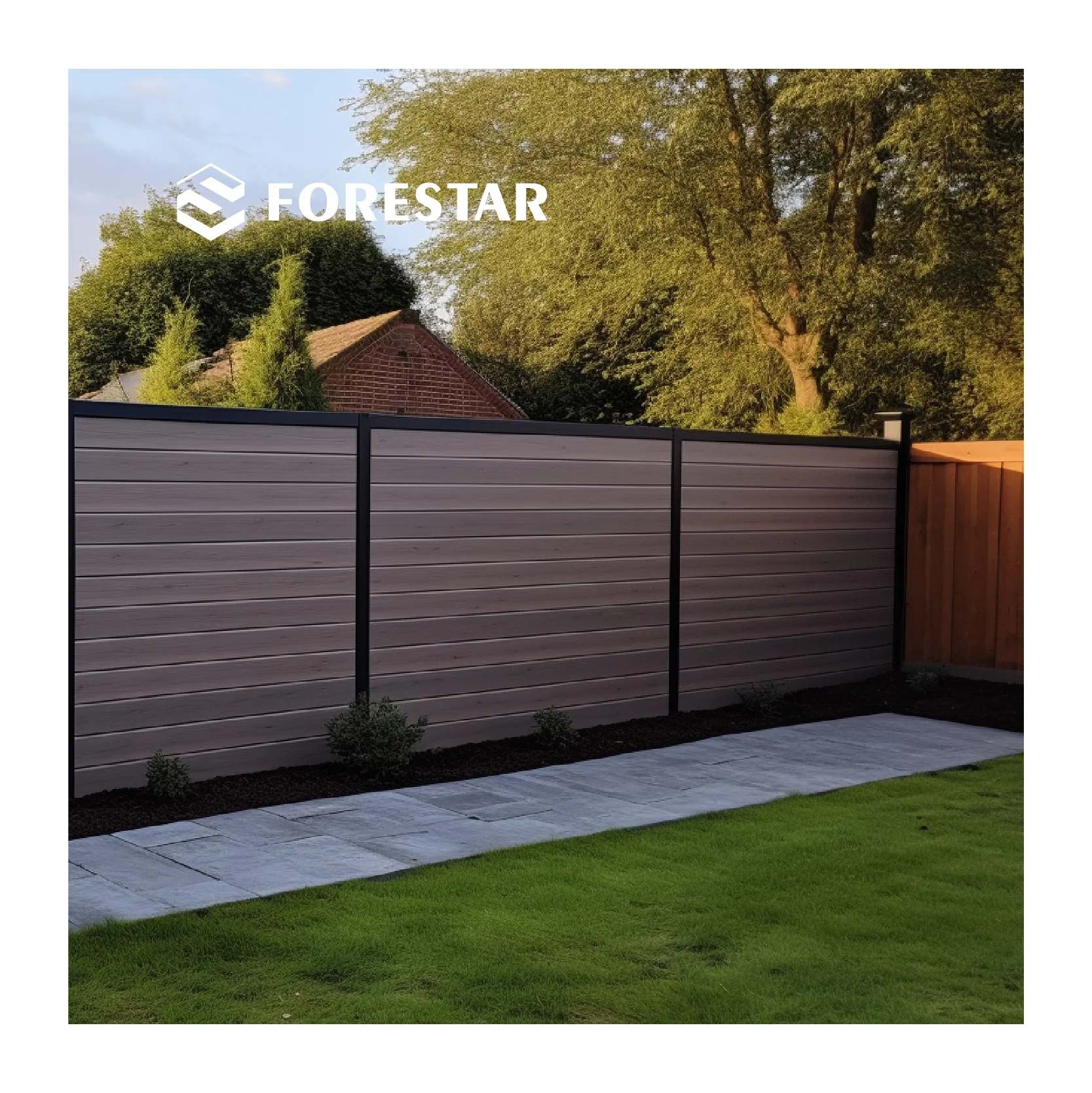 Best Price Wood Fencing Panels Waterproof Backyard Frontyard Wpc Composite Fence