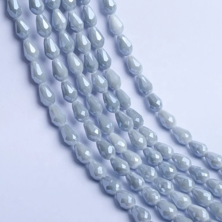 Wholesale Crystal Glass Crystal Tear Drop Water Drop Glass Beads For Handmade Necklace Earring DIY Jewelry Making Supplies