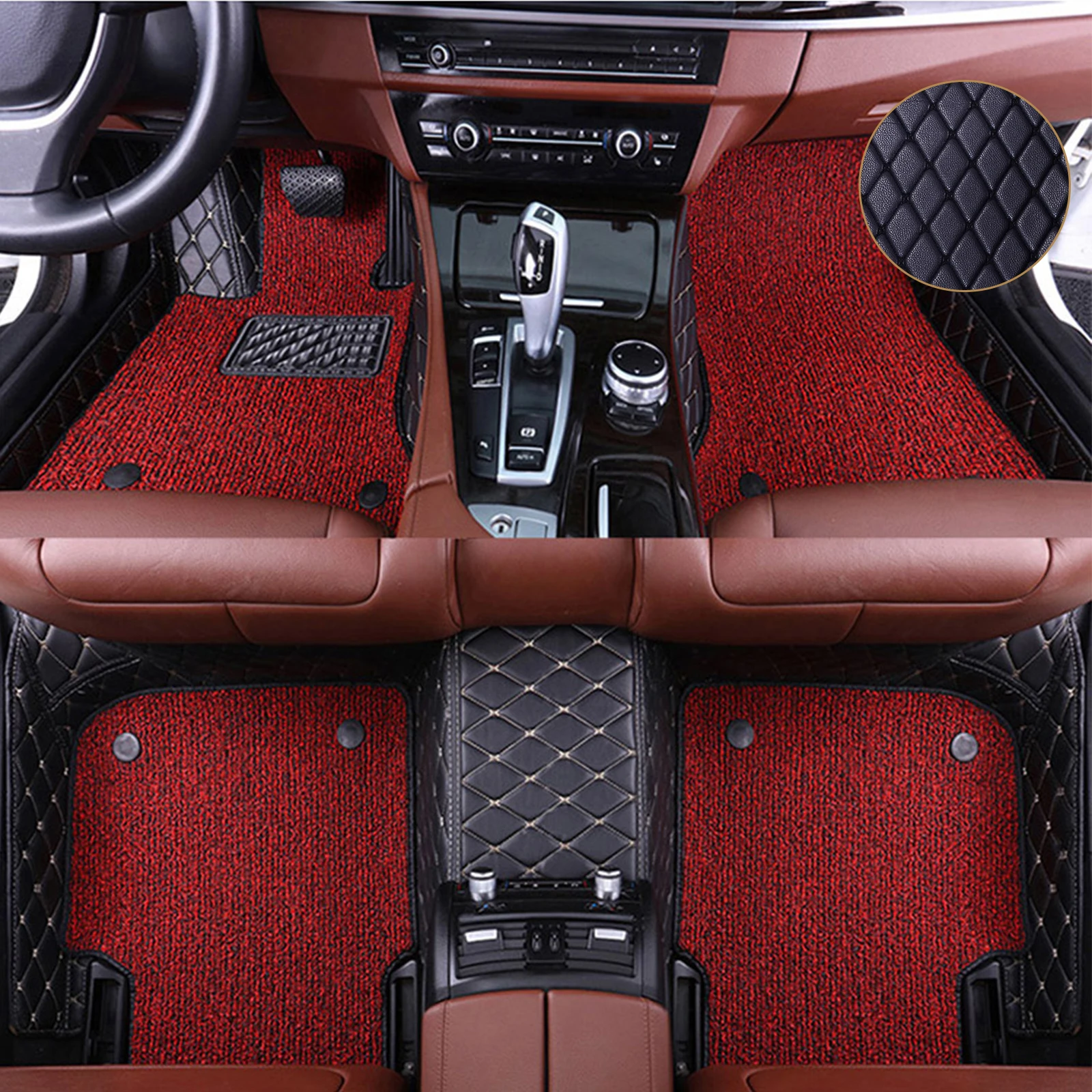 Double Layer Car Rear Floor Mat Luxurious Car Mats GMC Yukon Denali 2021