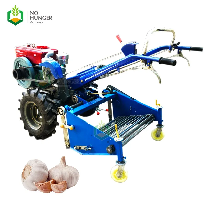China Small Mini Garlic Harvester With Walking Tractor For Harvest Machinery Price