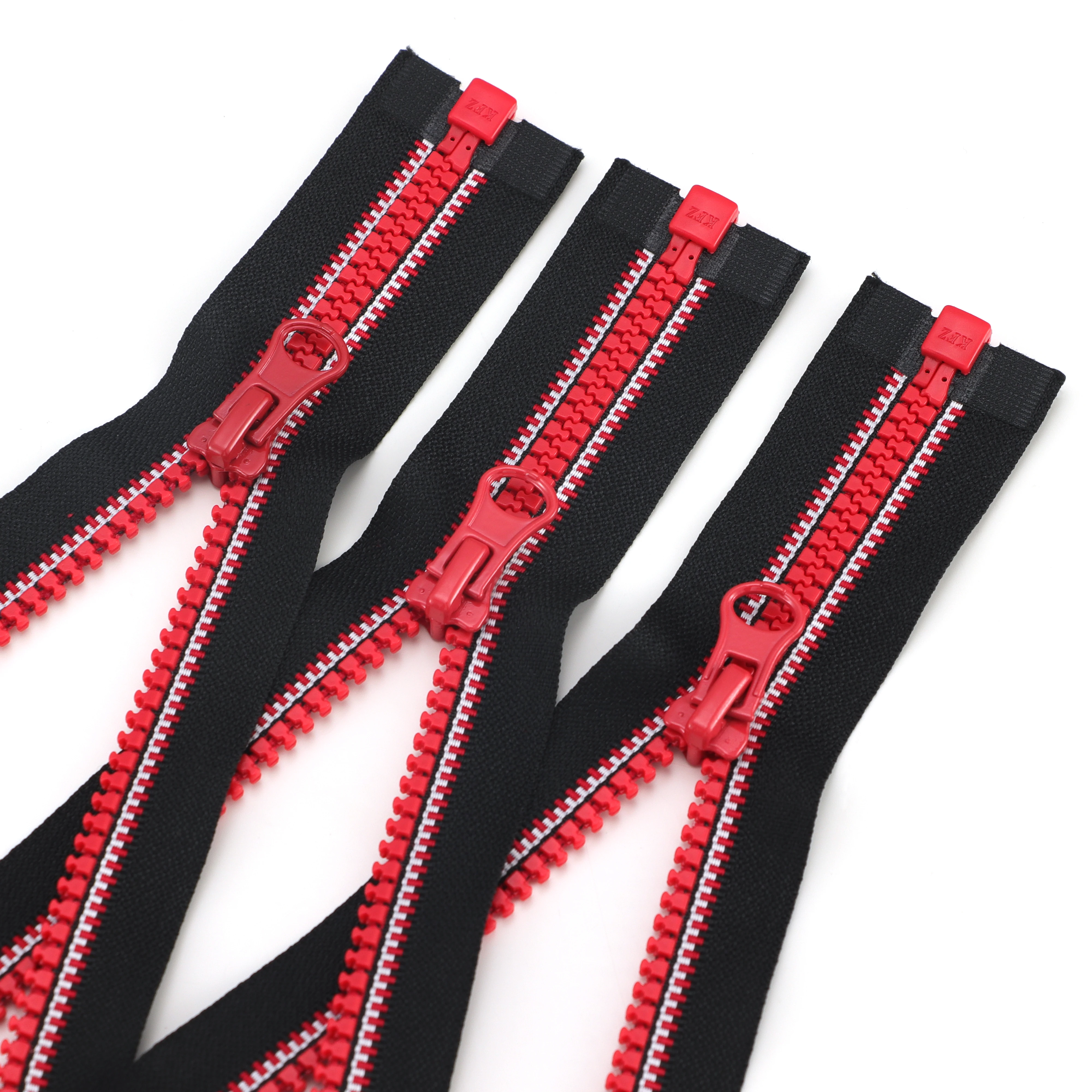 Производитель резиновых рециркулированных зубцов с застежкой-молнией 10 больших Зубцов прозрачный Съемник логотипом матовая пластиковая