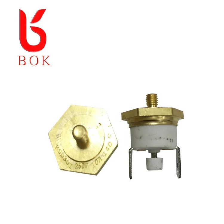 Ceramic manual reset thermostat KSD301 205c temperature overheat protector anti-dry burning temperature control switch