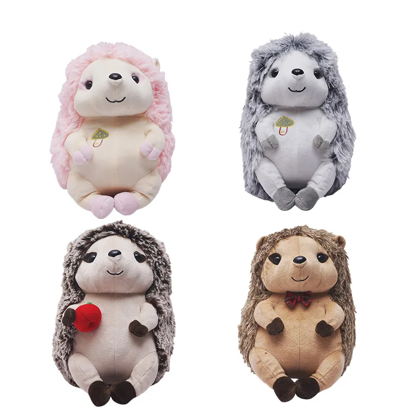 Plush lifelike wild animal hedgehog plush toy customize hot sale stuffed animal toys manufacturer soft stuffed hedgehog