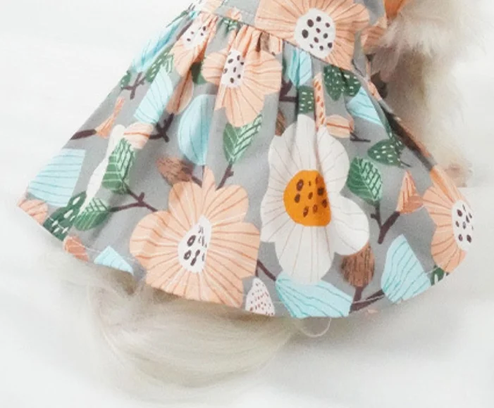 Customized Doll Collar Cute Print Group Brand Designer Luxury Dog Clothes For Large Dog