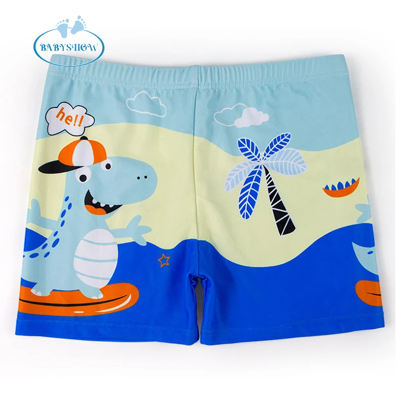 Babyshow Cartoon Dragon Printed Swimming Pants Spring Pool Cool Underwear for Little Boys Factory High Quality Swimming Pant