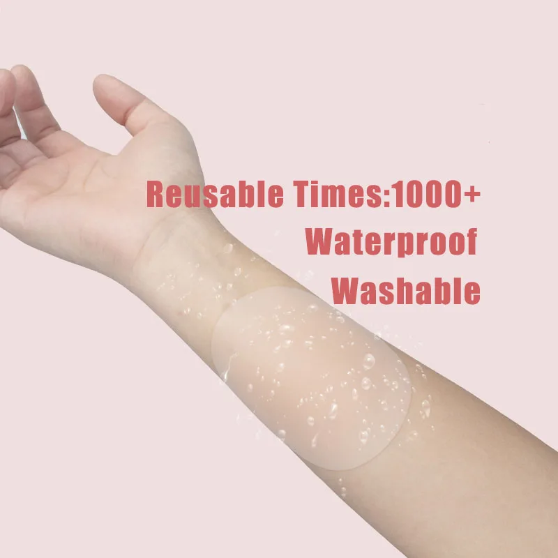 Diamond Rhinestone Silicinone Tape Boobs Sexy Ladies No Glue 8.5 Cm Invisible Pasties Silicone Matte Nipple Covers Without Glu