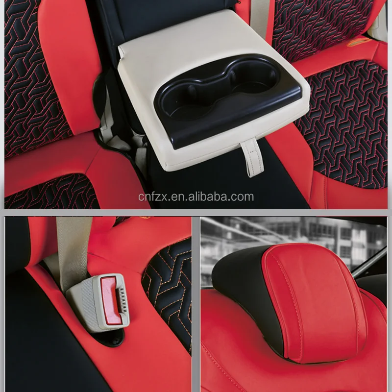 Factory Customized  Leather Car Seat Cover Protector For Auto Cars Suv Truck  Interior Accessories Comfortable Car seat covers